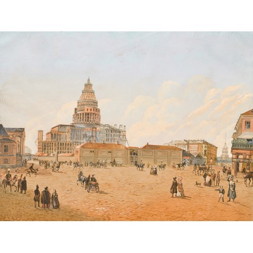 St. Isaac’s Cathedral under Construction